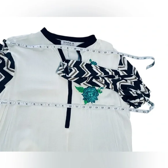 Maria B Cotton Tunic Top Size L
Elegant long cotton tunic - Picture 8 of 9